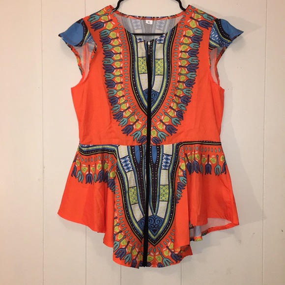 Tops - Bright abstract summer shirt!